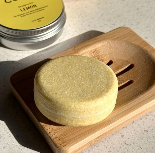 Cooki Haircare Lemon Shampoo Bar With Tin 65g