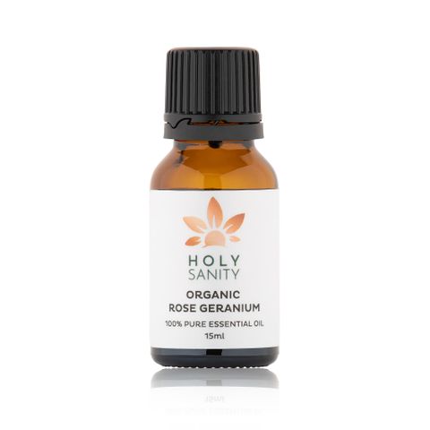 Holy Sanity Organic Essential Oil Rose Geranium 15ml