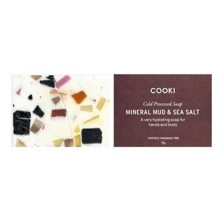 Cooki Haircare Cold Processed Hand & Body Soap in Mineral Mud & Sea Salt 90g