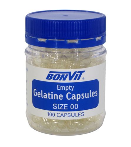 BON Empty Gelatine Capsules 'OO' size 100 caps