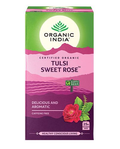 Organic India Tulsi Sweet Rose 25 Tbags