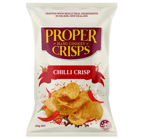 Proper Crisps Chilli Crisp 150g - Box of 12