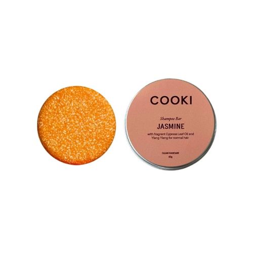 Cooki Haircare Jasmine & Cypress Shampoo Bar With Tin 65g