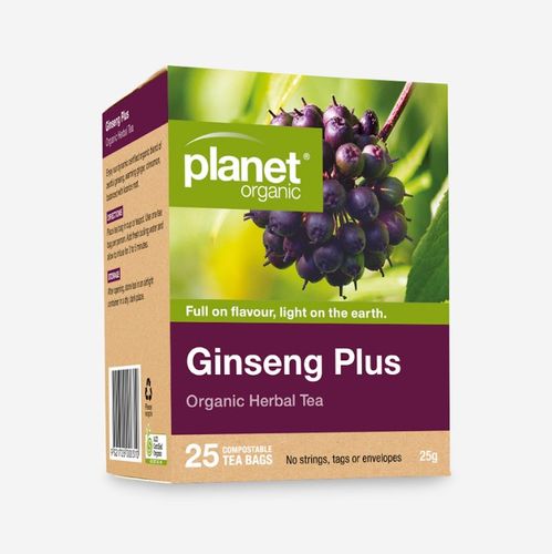 Planet Organic Org Tea Bags 25s Ginseng
