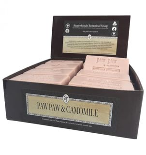 Cloverfields Paw Paw & Camomile 150g Soap (box of 16)
