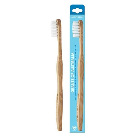 Grants Adult Bamboo Toothbrush Medium - 12 Pack