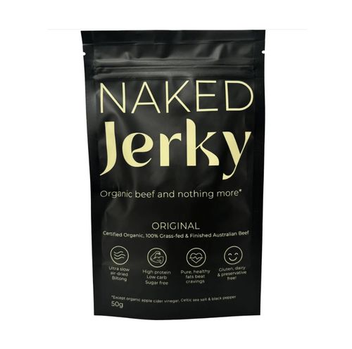 Naked Jerky Organic Beef Jerky Original 50g x 10