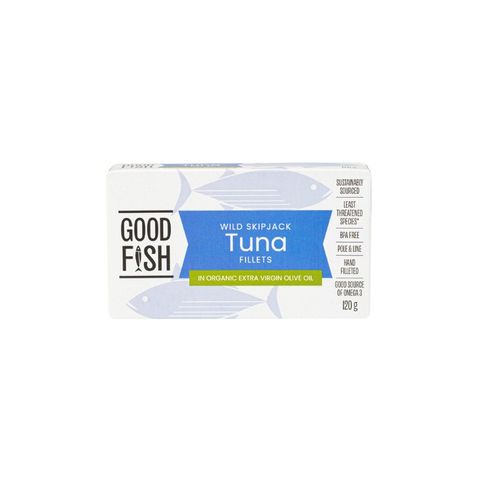 Olive Green Organics Good Fish Wild Skipjack Tuna in Extra Virgin Olive Oil