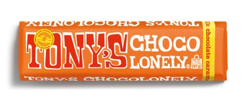 Tony's Chocolonely Snack Size Milk Caramel Sea Salt  47g x 35 CDU