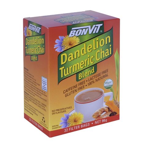 Bonvit Dandelion Chai Turrmeric Blend 32 Teabags
