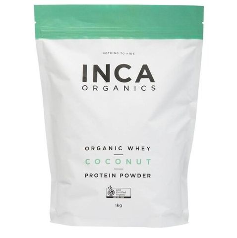 Inca Organics Organic Whey Protein Powder Coconut