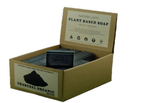 Nature's Gift Organic Charcoal Detox Bar Soap (box of 36)