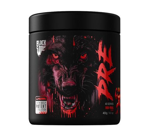 Black Wolf Nutrition PRE High Stimulant Pre Workout Red Frog 400g