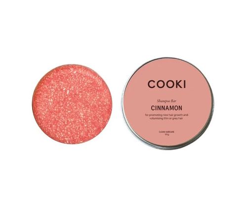 Cooki Haircare Cinnamon Shampoo Bar With Tin 65g