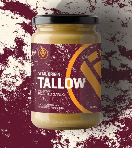 Vital Origin Tallow Roasted Garlic Glass Jar 250ml