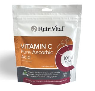 NV Vitamin C Ascorbic Acid 125g CDU 6 Pack