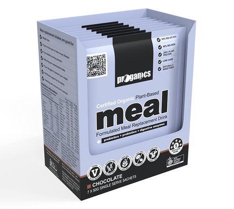 Proganics Plant-Based Meal Replacement Chocolate 7 x 50g Sachets