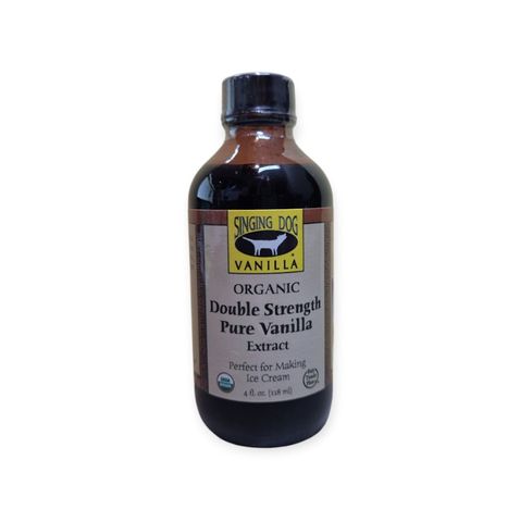 Singing Dog Vanilla Organic Double Strength Pure Vanilla 4oz (118ml)