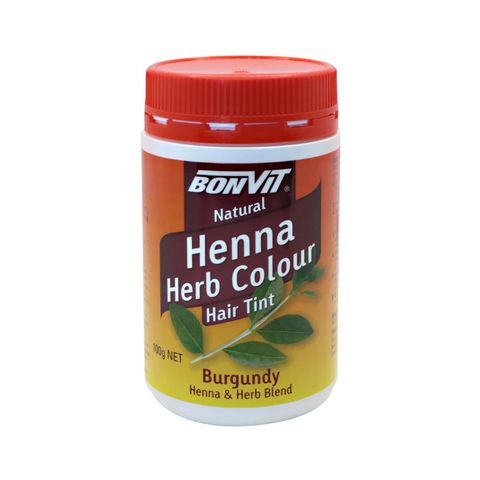Bonvit Henna  Hair Tint Powder Burgundy 100g