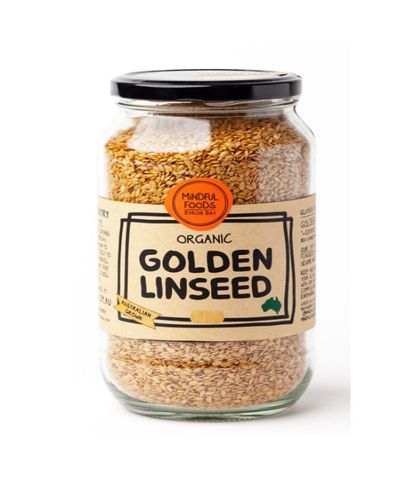 Mindful Foods Organic Golden Linseed Medium Jar