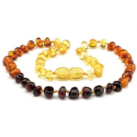 Baltic Babies Baby Necklace Rainbow Amber
