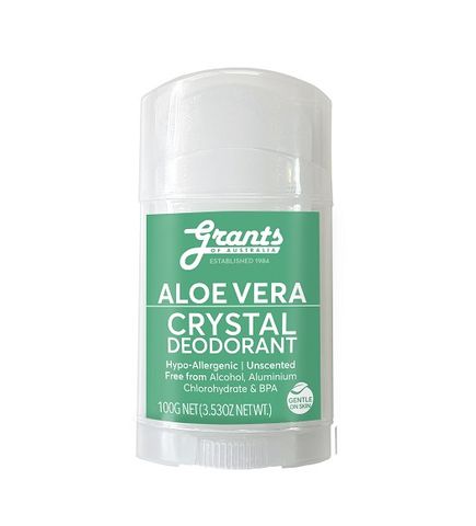Grants Crystal Deodorant Aloe Vera 100g - 12 Pack