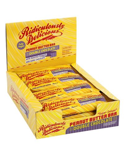 RD Peanut Butter Bar Double Chocolate 50g - Box of 12