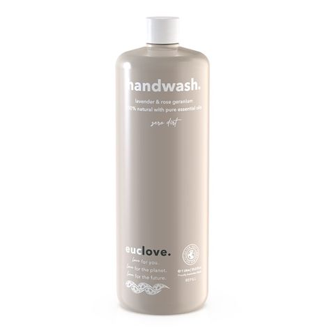 Euclove Natural Hand Wash Lavender & Rose Geranium