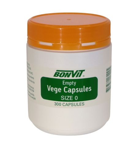 Bonvit Empty Vege 'O' Size 300 capsules