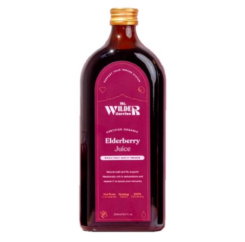 Mt Wilder Berries Organic Elderberry Juice 500ml