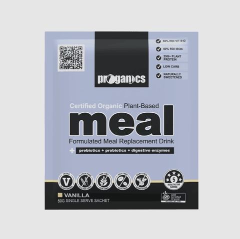Proganics Plant-Based Meal Replacement Vanilla 7 x 50g Sachets