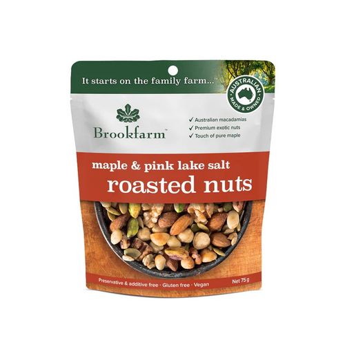 Brookfarm Roasted Nuts Maple & Pink Lake Salt 75g