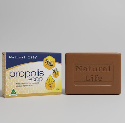 Natural Life Bar Soap Propolis Manuka Honey Tea Tree & Eucalyptus 100g