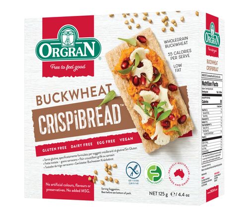 ORG Crispibread Toasted Buckwheat 125gm