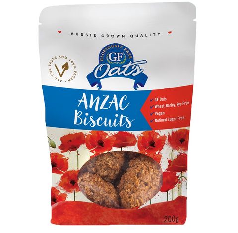Gloriously Free Oats Anzac Biscuits 200g - Box of 10