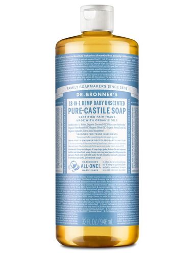 Dr Bronner's 18-in-1 Pure Castile MAGIC SOAP Baby Unscented 946ml