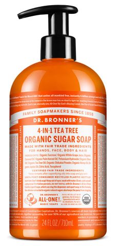 Dr Bronner's Organic Pump Soap Tea Tree