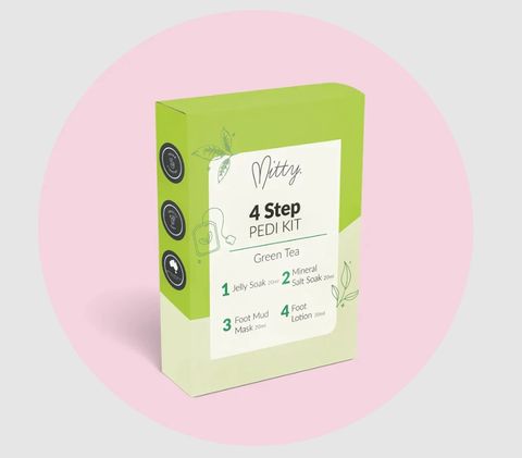 Mitty 4 Step Pedi Kit Green Tea 4x20ml