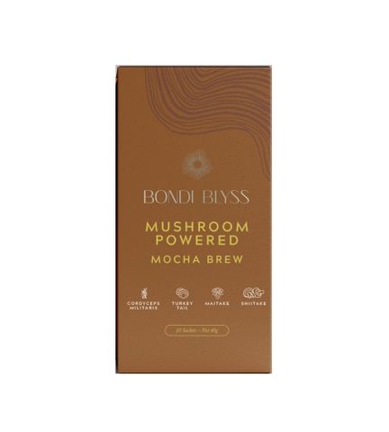 Bondi Blyss Mushroom Powered Mocha Brew 10 x 78g