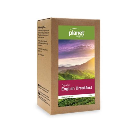 Planet Organic Certified Organic English Breakfast Loose Leaf Tea 125g
