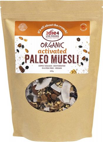 2die4 Activated Organic Paleo Muesli 600g