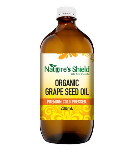 Nature's Shield Cold Pressed Organic Grapeseed Oil