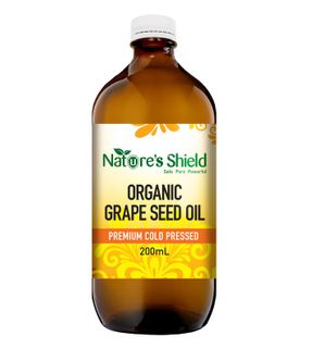 Nature's Shield Cold Pressed Organic Grapeseed Oil 200 mL