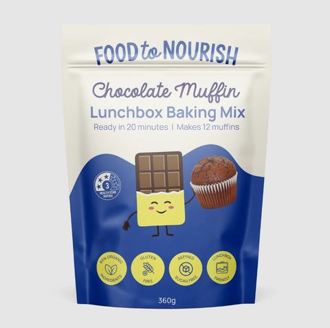 Food To Nourish Lunchbox Baking Mix Choc Muffin 360g