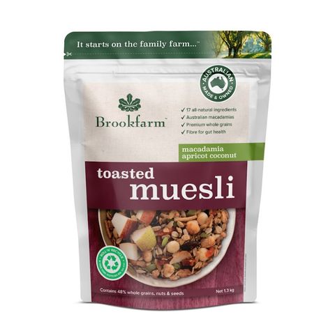 Brookfarm Toasted Apricot Coconut Macadamia Muesli