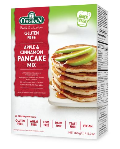 Orgran Pancake Mix Apple & Cinnamon
