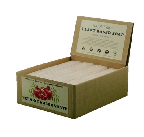 Cloverfields Neem Oil & Pomegrante Soap (box of 36)