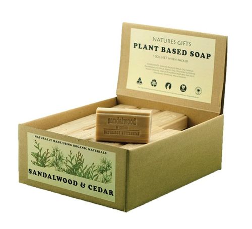 Cloverfields Sandalwood & Cedar Soap (box of 36)