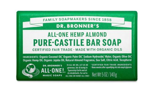 Dr Bronner's 18-in-1 Pure Castile MAGIC BAR SOAP Almond 140g
