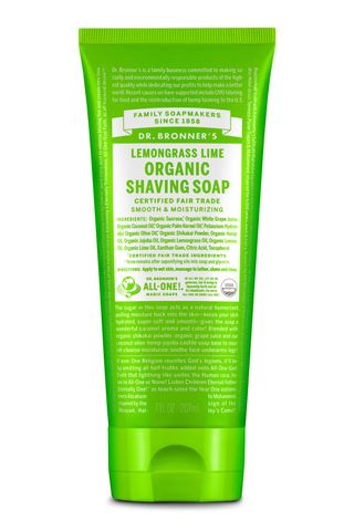 Dr Bronner's Organic Shaving Soap Lemongrass Lime 207ml